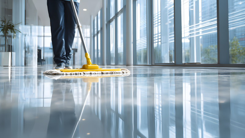 Eco-friendly janitorial services for commercial buildings in Omaha