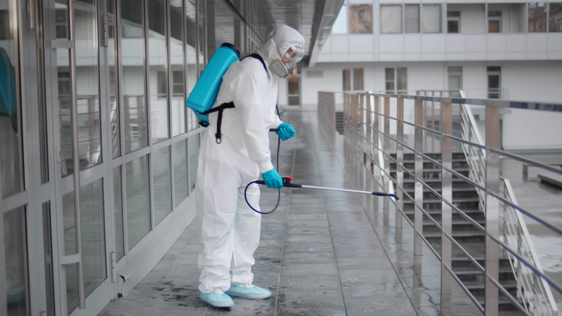 Certified disinfection and sanitization cleaning services in Alexandria for safe commercial environments.