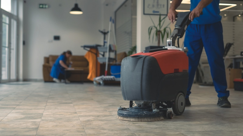 Commercial hard floor care and maintenance in Dallas-Fort Worth, including buffing, waxing, and deep cleaning.